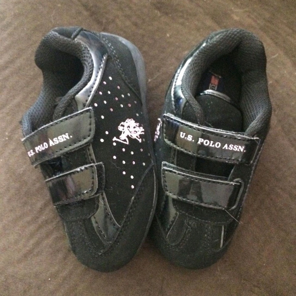 Black and pink sneakers